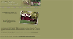 Desktop Screenshot of cherryridgecabins.com