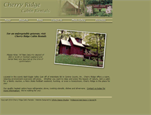 Tablet Screenshot of cherryridgecabins.com